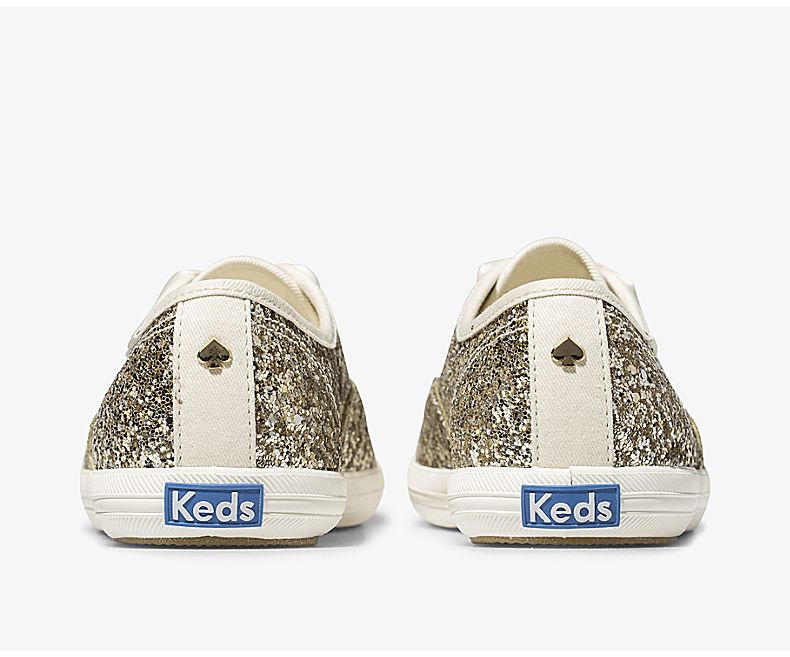 Gold sales glitter keds